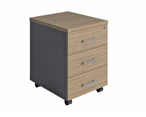 Тумба выкатная NPW-406 L3 вяз натуральный/антрацит Тумба выкатная NPW-406 L3 вяз натуральный/антрацит